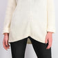 Charter Club Women's Cotton Textured V-Neck Sweater Vanilla Size Large