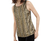 INC International Concepts Women's Petite Sequined Tank Top Gold Size Petite
