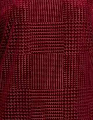 Charter Club Women's Textured Velvet Top  Red Size Small