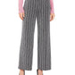 JM Collection Women's Metallic Textured Pull-On Pants Black Size Extra Large