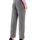 JM Collection Women's Metallic Textured Pull-On Pants Black Size Extra Large