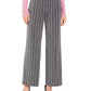 JM Women's Collection Petite Metallic Wide-Leg Pants Black Size Petite Medium