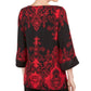 JM Collection Women's Petite Drop Shoulder Satin Tunic Black SizePetite Large