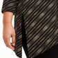 JM Collection Women's Plus Size Asymmetrical Metallic Top  Black Size 3 Extra Large