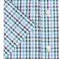 Club Room Men's Wrinkle-Resistant Gingham Dress Blue Shirt Size 16x32-33