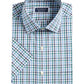 Club Room Men's Wrinkle-Resistant Gingham Dress Shirt Size 17.5x34-35