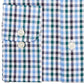 Club Room Men's Classic/Regular-Fit Stretch Gingham Dress Shirt Blue Size 15X32-33