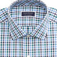 Club Room Men's Regular-Fit Stretch Wrinkle-Resistant Gingham Dress Shirt Navy Size 17-32-33