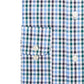 Club Room Men's Classic/Regular-Fit Stretch Wrinkle-Resistant Gingham Dress Shirt Navy Size 32-33