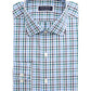 Club Room Men's Classic/Regular-Fit Stretch Wrinkle-Resistant Gingham Dress Shirt Navy Size 34-35