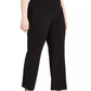 INC International Concepts Women's Plus Size High-Waist Trousers Black Size 28W
