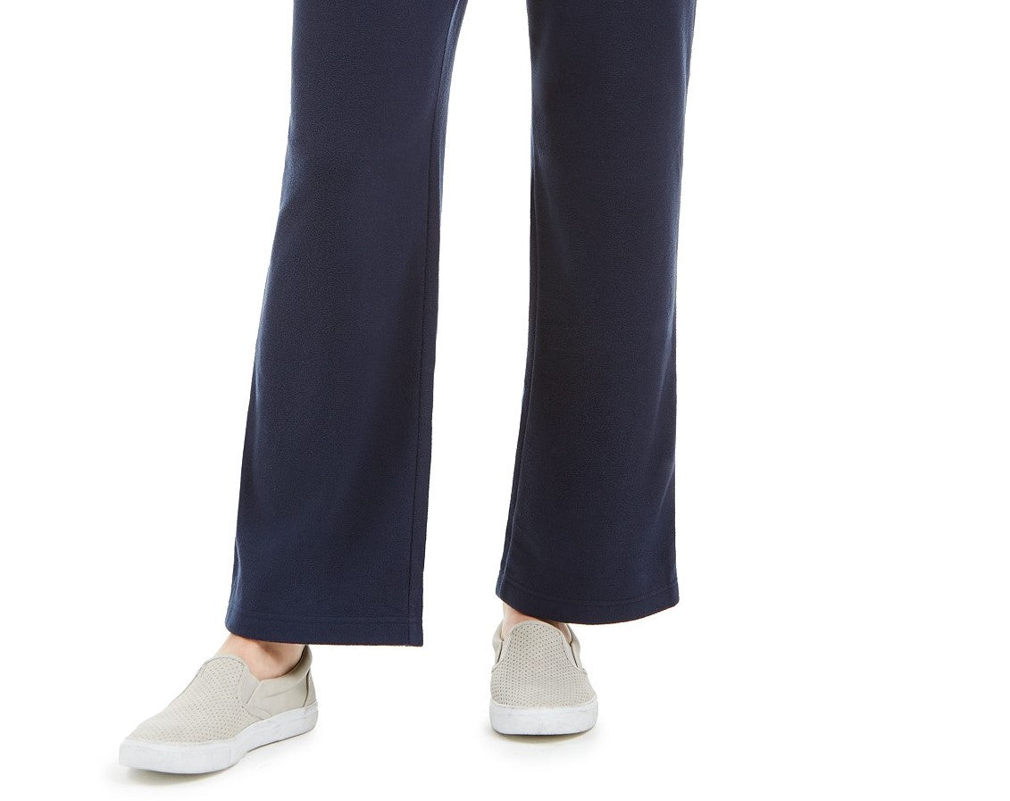 Karen Scott Women's Petites Microfleece Pants Blue Size Small