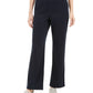 Karen Scott Women's Petites Microfleece Pants Black Size Medium
