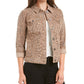 Style & Co Women's Leopard-Print Demin Jacket  Yellow Size Small