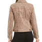 Style & Co Women's Leopard-Print Demin Jacket  Yellow Size Small