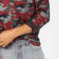 American Rag Men's Camo Shirt Red Size Medium