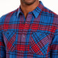American Rag Men's Brady Plaid Shirt Blue Size XX Large