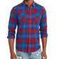 American Rag Men's Brady Plaid Shirt Blue Size Small