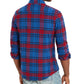 American Rag Men's Brady Plaid Shirt Blue Size Small