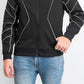 INC International Concepts Men's Piped Zip-Front Knit Jacket Black Size Small