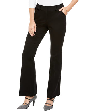 Alfani Women's Ponte Trousers Black Size 4