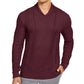 Tasso Elba Men's Textured Sweater Dark Red Size Small