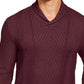 Tasso Elba Men's Textured Sweater Dark Red Size Small