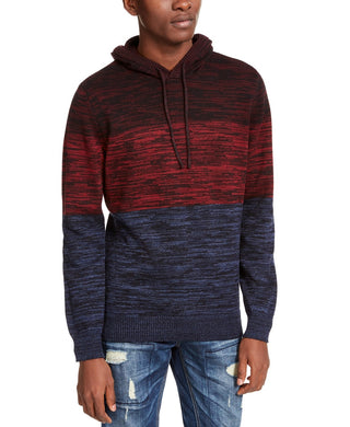 American Rag Men's Heathered Colorblocked Hoodie Red Size Large