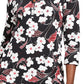 Karen Scott Women's Petite Glitter Floral-Print Top Red Size Petite Small