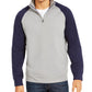 Club Room Men's Stretch Colorblocked Fleece Sweatshirt Blue Size Extra Large