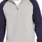 Club Room Men's Stretch Colorblocked Fleece Sweatshirt Blue Size Extra Large