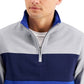 Club Room Men's Colorblocked 1/4-Zip Fleece Sweatshirt Blue Size Large