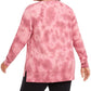 Ideology Women's Plus Size Tie-Dye Sweatshirt  Red Size X-Large