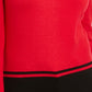 Karen Scott Women's Colorblocked-Hem Sweater Bright Red Size X-Small