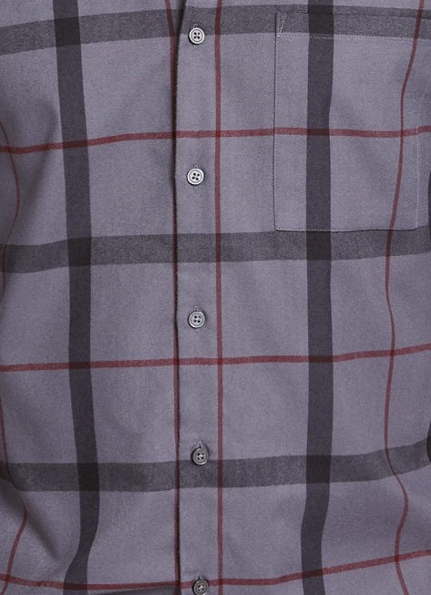 Alfani Men's Classic-Fit Brushed Plaid Shirt Blue Size Small