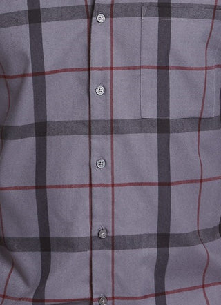 Alfani Men's Classic-Fit Brushed Plaid Shirt Blue Size Small