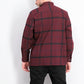 Alfani Men's Classic-Fit Brushed Plaid Shirt Wine Size XX-Large