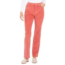 Charter Club Women's Lexington Corduroy Tummy-Control Pants Pink Size 4