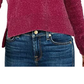 Maison Jules Women's Mock-Neck Sweater Pink Size Extra Large