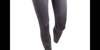 Ideology Women's Perforated Ankle Leggings Blue Size Large