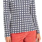 Charter Club Women's Printed Pima Cotton Top White Size Extra Large