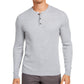 Tasso Elba Men's Luxe Henley Shirt Gray Size XX-Large