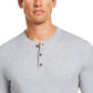 Tasso Elba Men's Luxe Henley Shirt Gray Size XX-Large