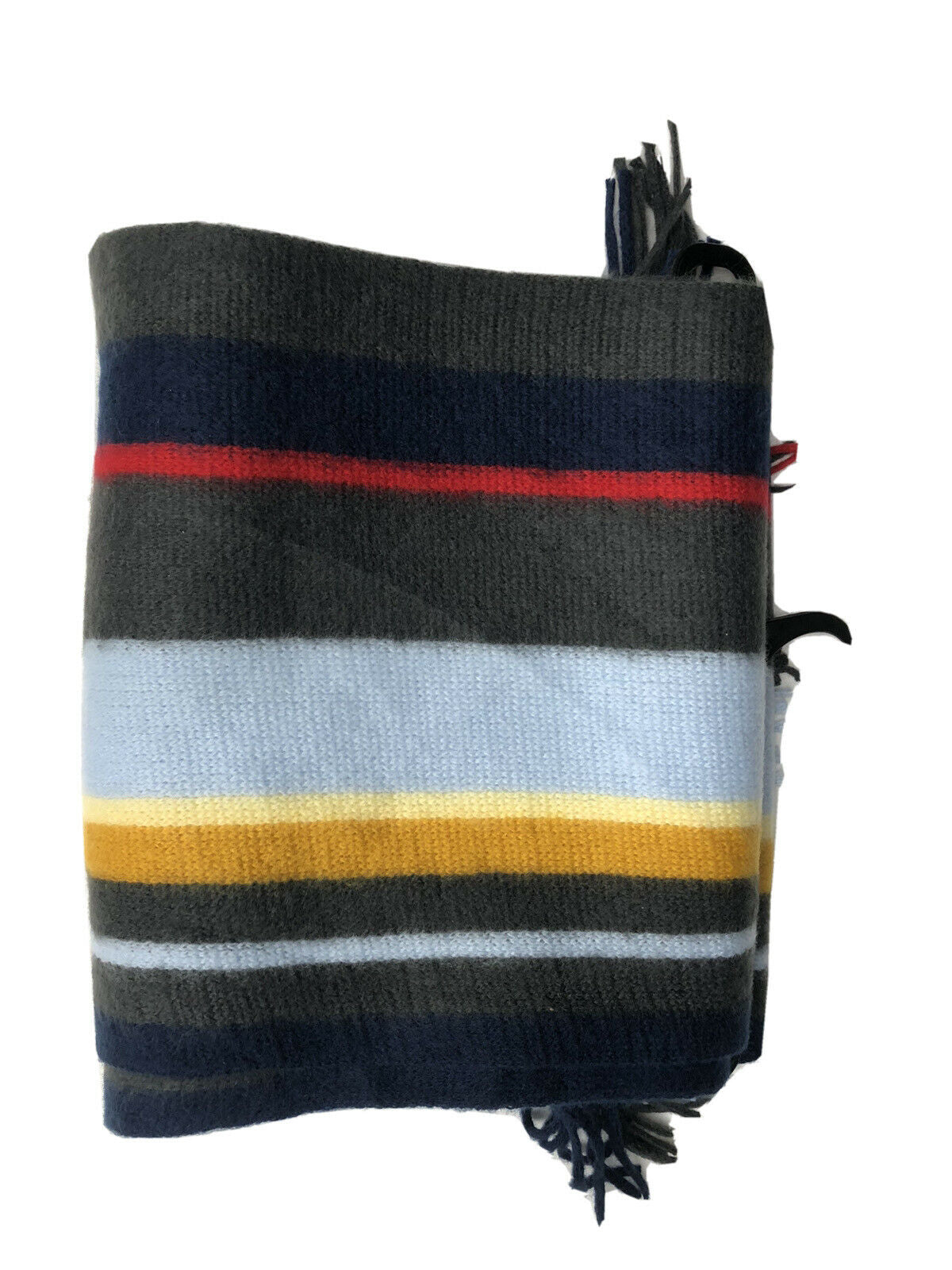 Alfani Men's Striped Scarf Blue Size Regular