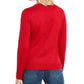 Karen Scott Women's Sequined Tangled Reindeer Sweater Red Size Extra Large