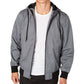 American Rag Men's Zip-Front Hooded Jacket Gray Size XX-Large