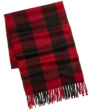 Alfani Men's Buffalo Plaid Scarf Red One Size