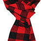 Alfani Men's Buffalo Plaid Scarf Red One Size