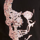 INC International Concepts Men's Renew Sequin Skull T-Shirt Deep Black Size Large