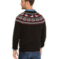 Charter Club Men's Fair-Isle Family Family Sweater Black Size Medium